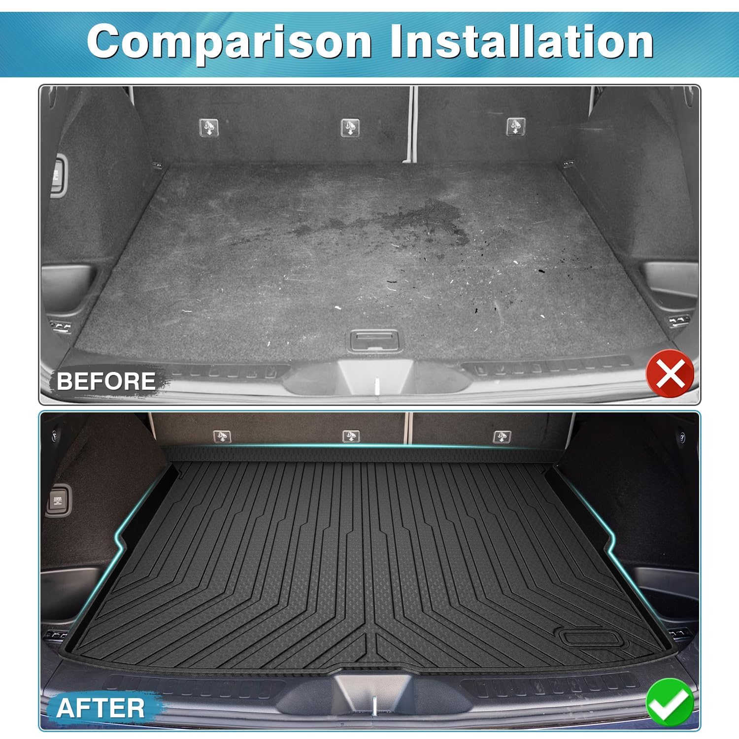 Mixsuper cargo liner all-season TPE stays flexible and durable
