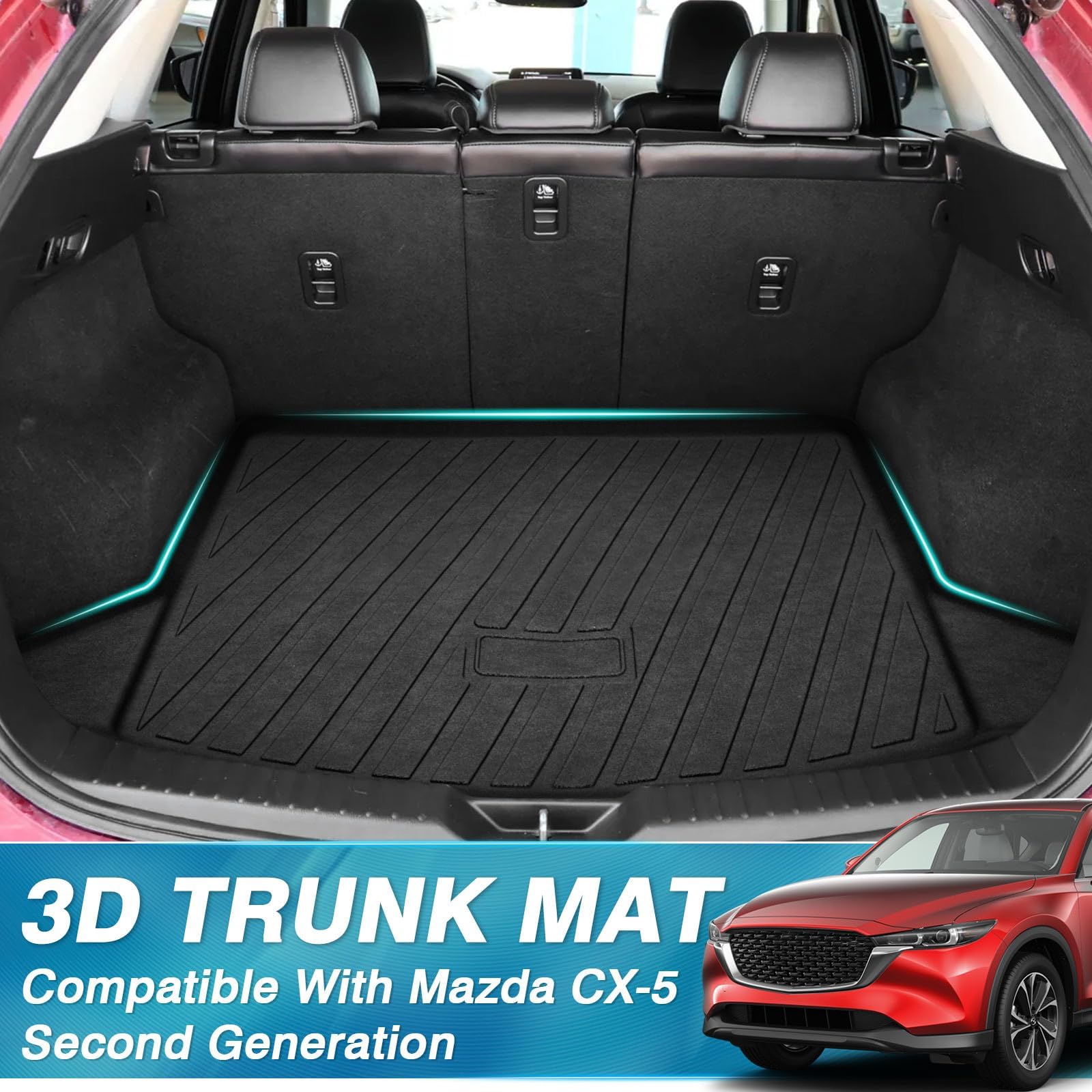 Mixsuper all-weather trunk mat guards against spills and wear in any season