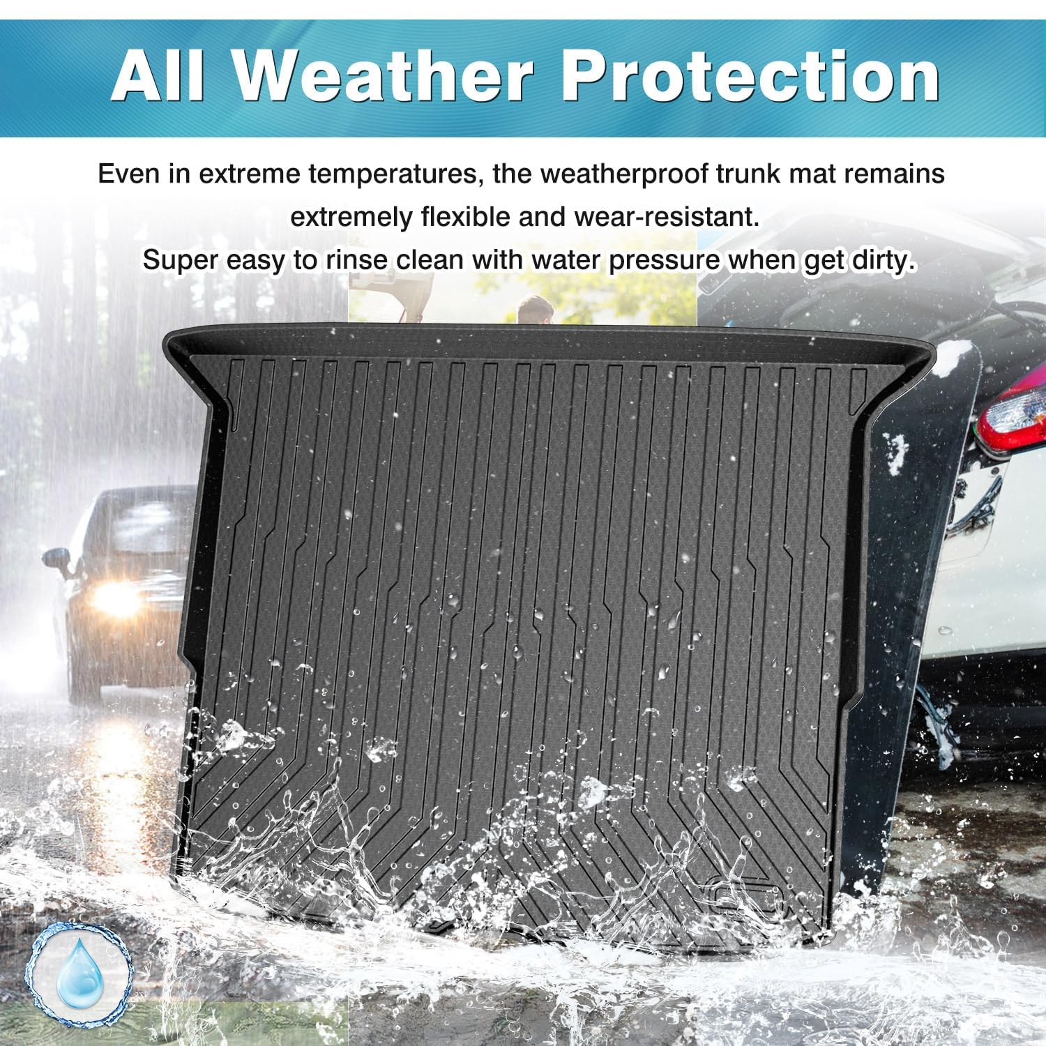 Mixsuper cargo liner easy to wipe clean or rinse after use