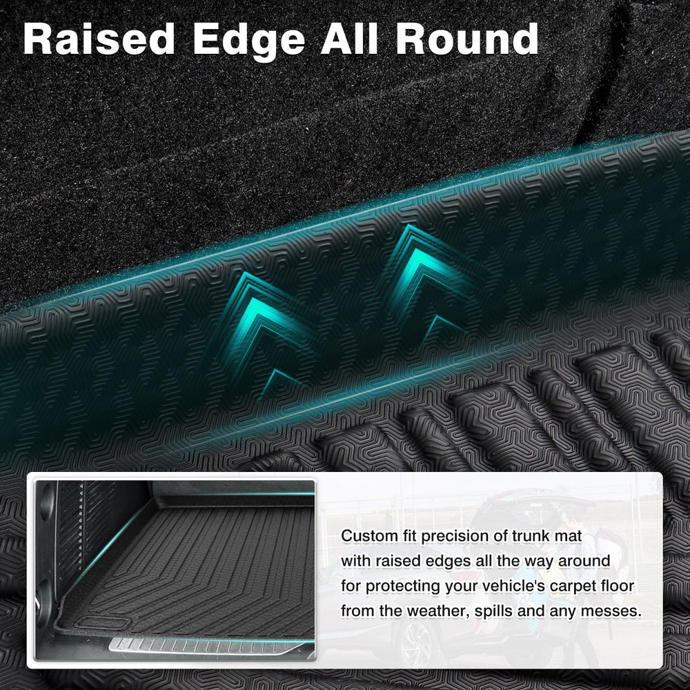 Mixsuper Suburban trunk mat laid flat highlights clean cargo area.