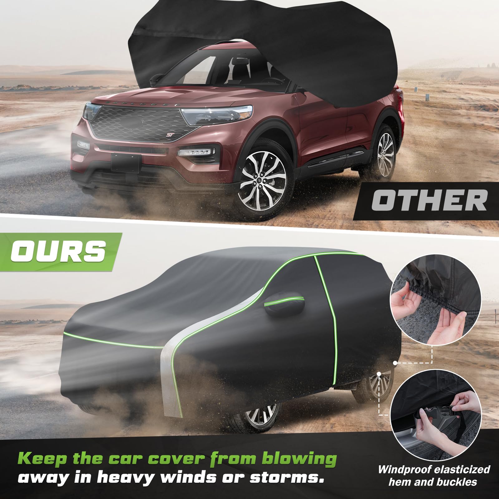 Mixsuper Liner all-weather waterproof shield against rain, snow, and sun damage.