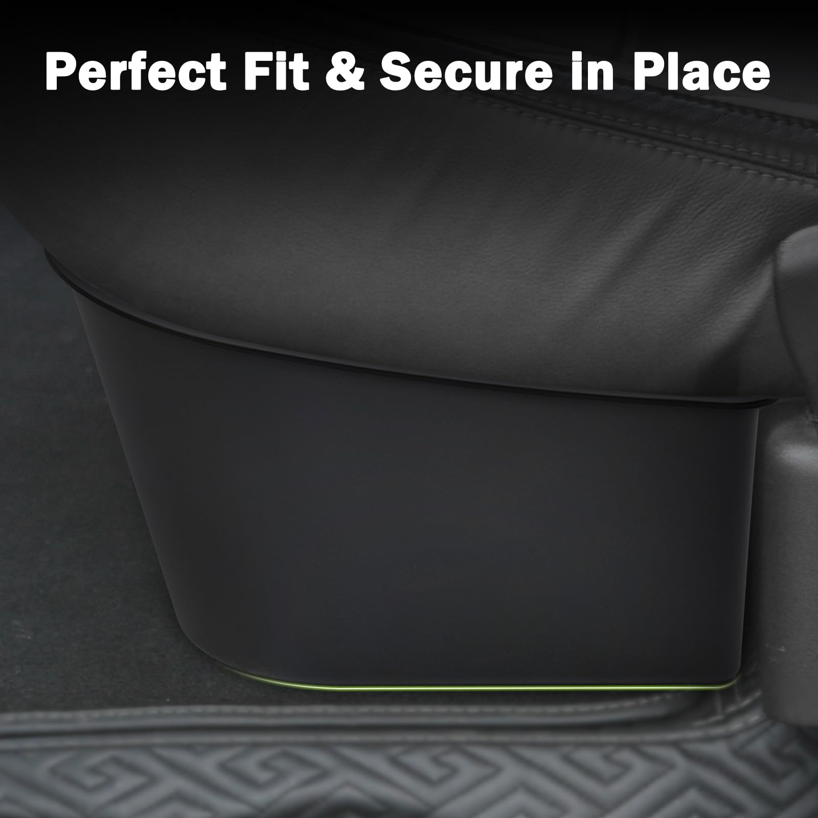 Compact under-seat storage maximizing space under a four-door crew cab.