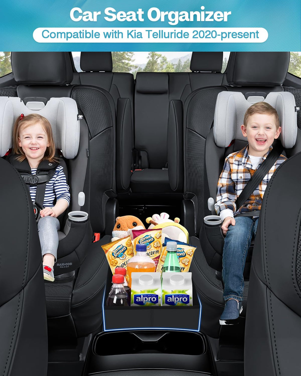 Mixsuper Liner Telluride backseat storage demonstrates toy organization on the go.