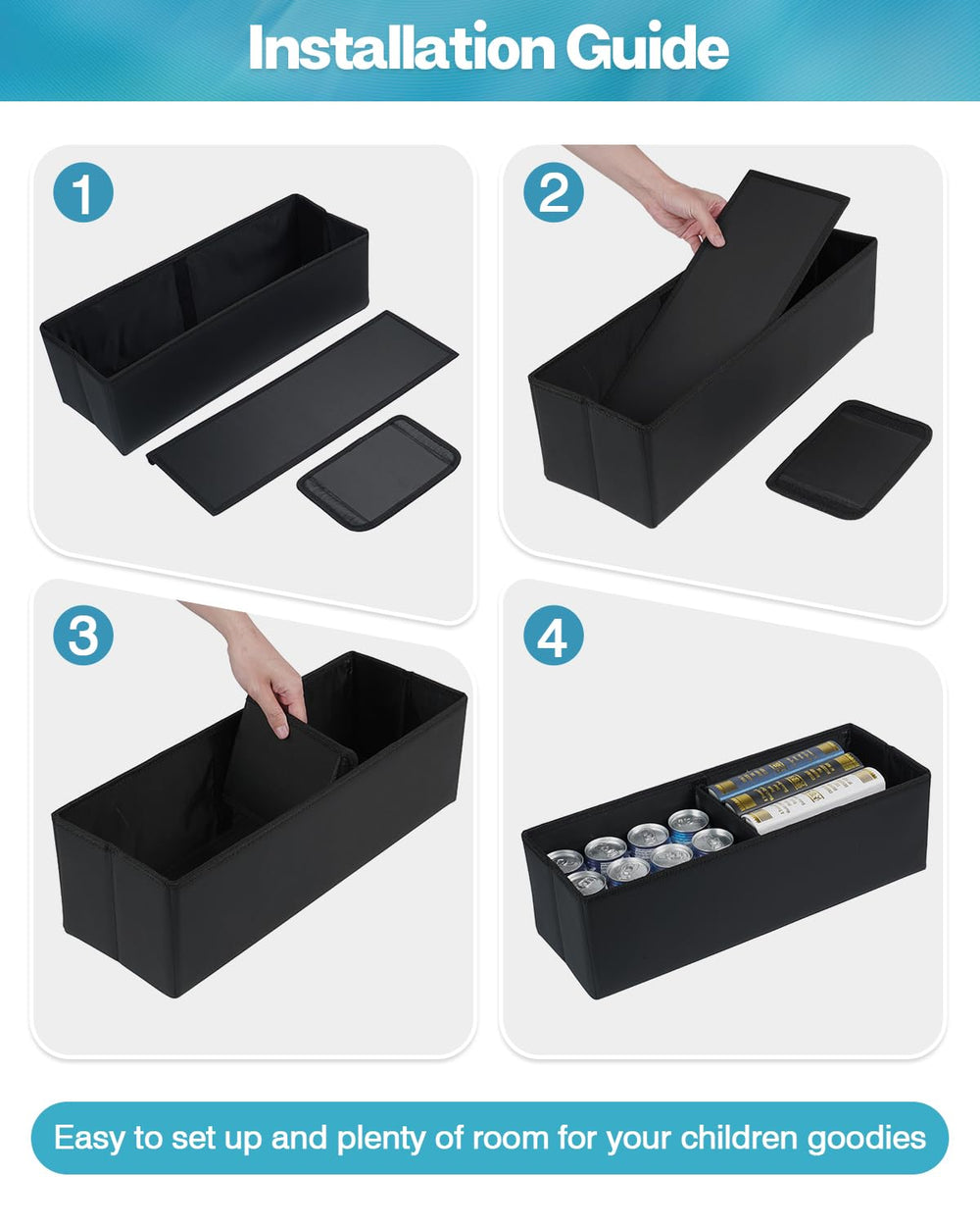 Mixsuper Liner travel setup in car enables easy access.