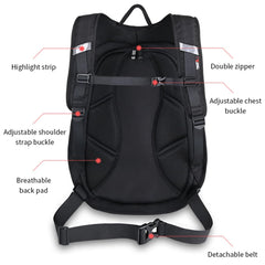 mjmoto backpack helmet storage keeps gear secure during rides