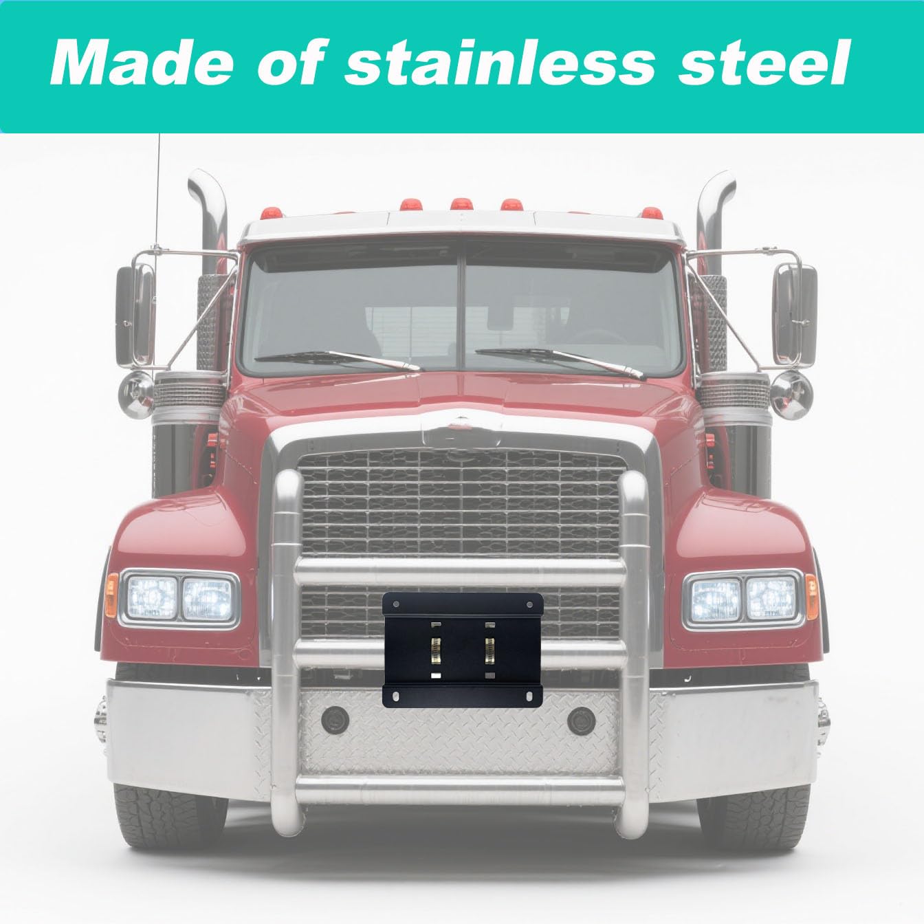MJNAUY carbon steel construction with black finish communicates durability and weather resistance.