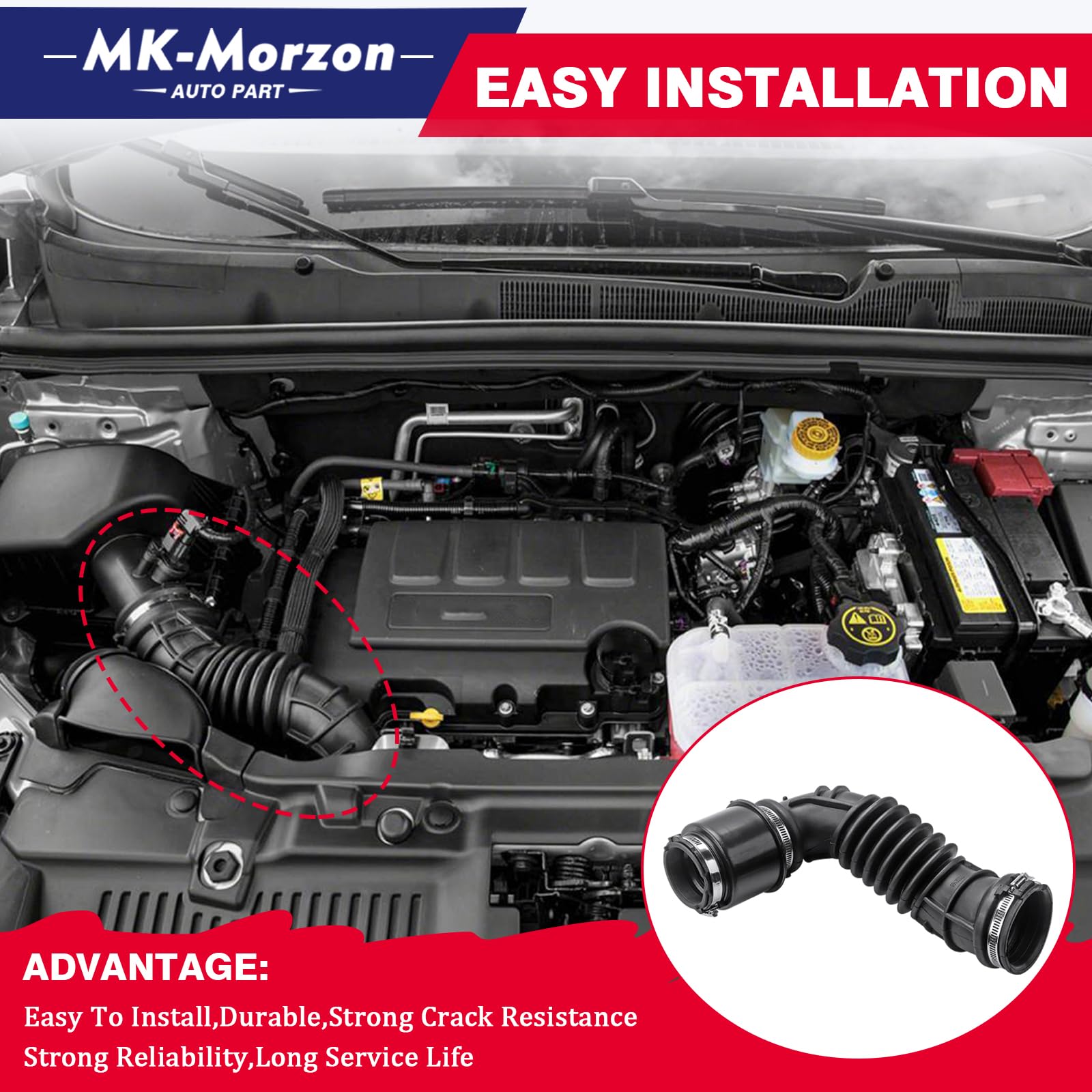MK-Morzon air intake hose installation guide-ready design simplifies replacement.