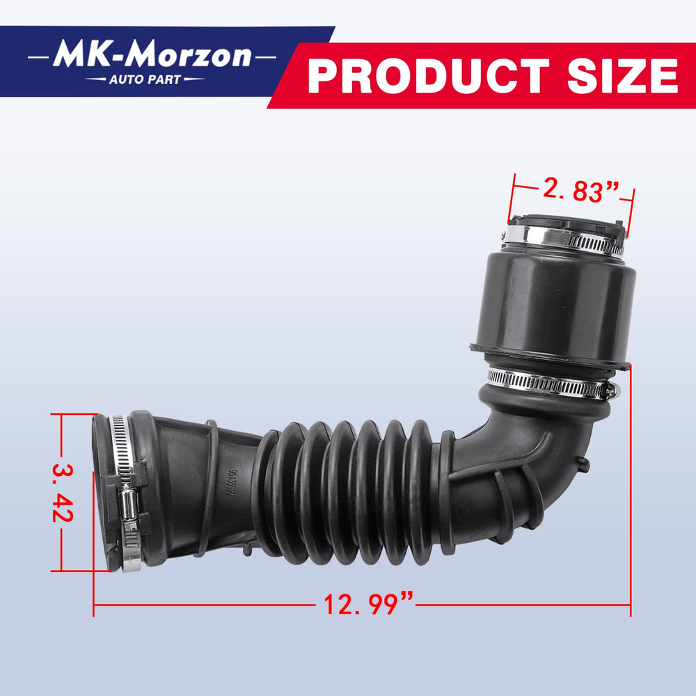 MK-Morzon air intake hose crafted from durable rubber material for longevity.