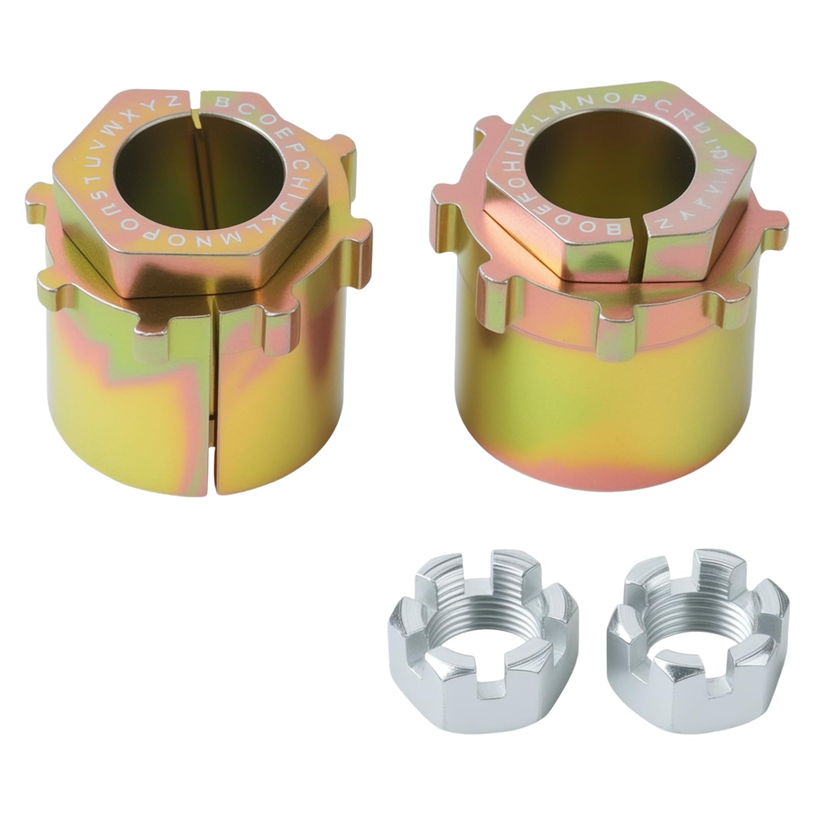 MK-Morzon alignment caster camber bushing front view improves suspension alignment