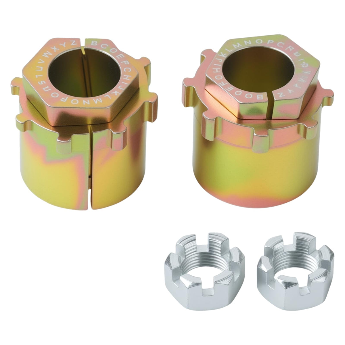 MK-Morzon alignment caster camber bushing front view improves suspension alignment