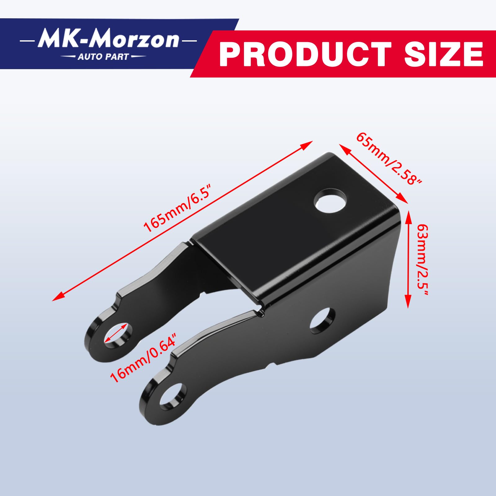 MK-Morzon Chevy C15 rear shock extenders for balanced load.
