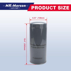 MK-Morzon oil filter close-up of metal housing for durability