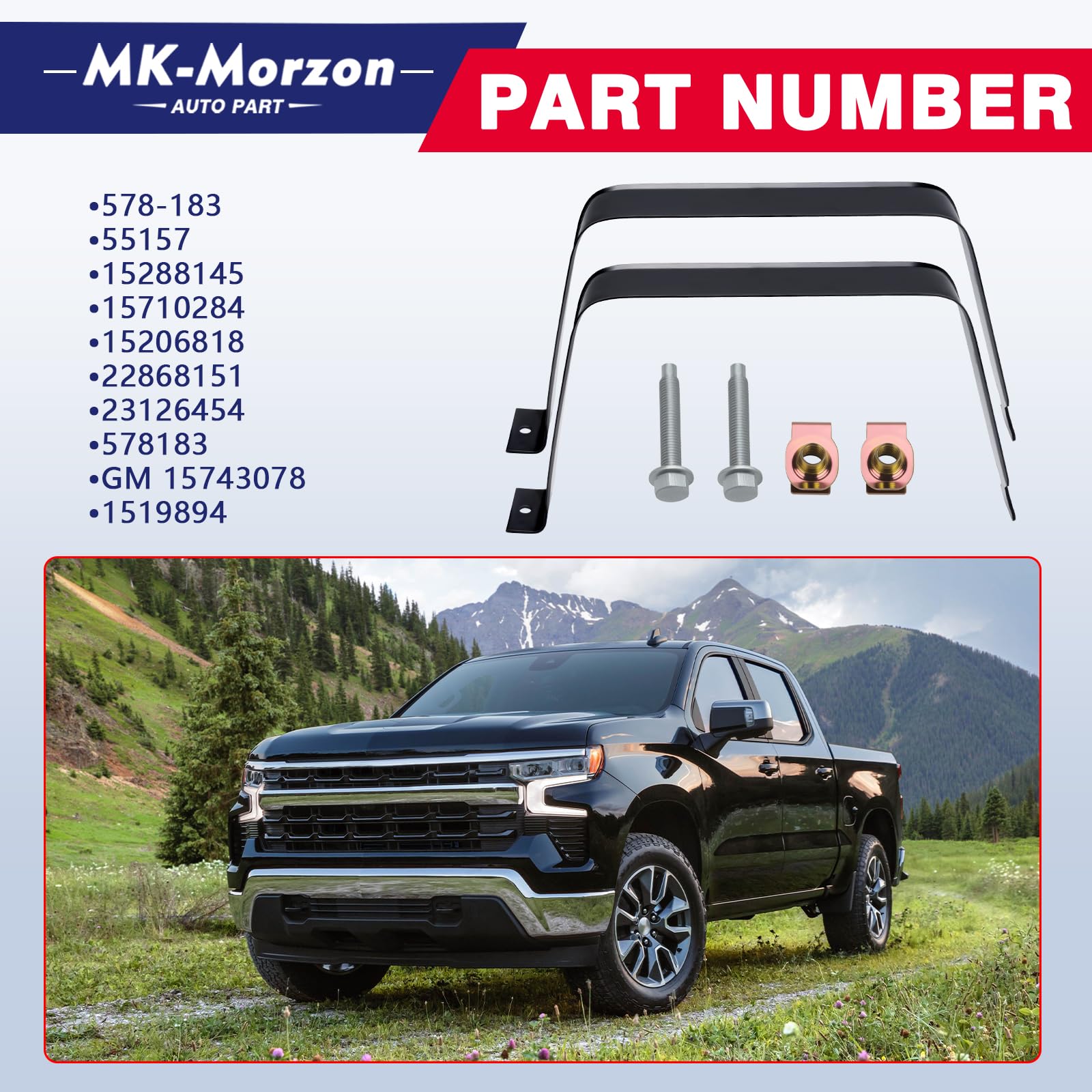 MK-Morzon fuel-tank-bracket-and-bolts ready for quick installation.