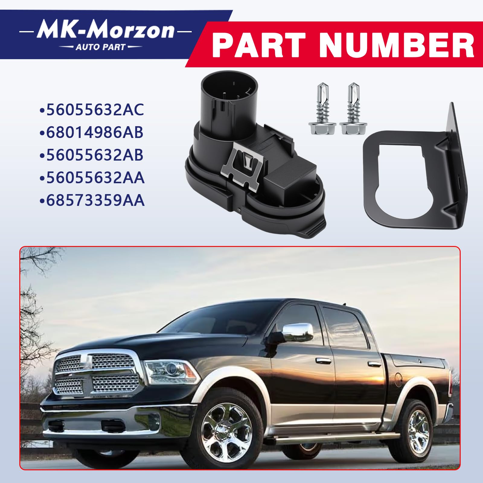 MK-Morzon bracket side-mount for stable installation in a truck bed.