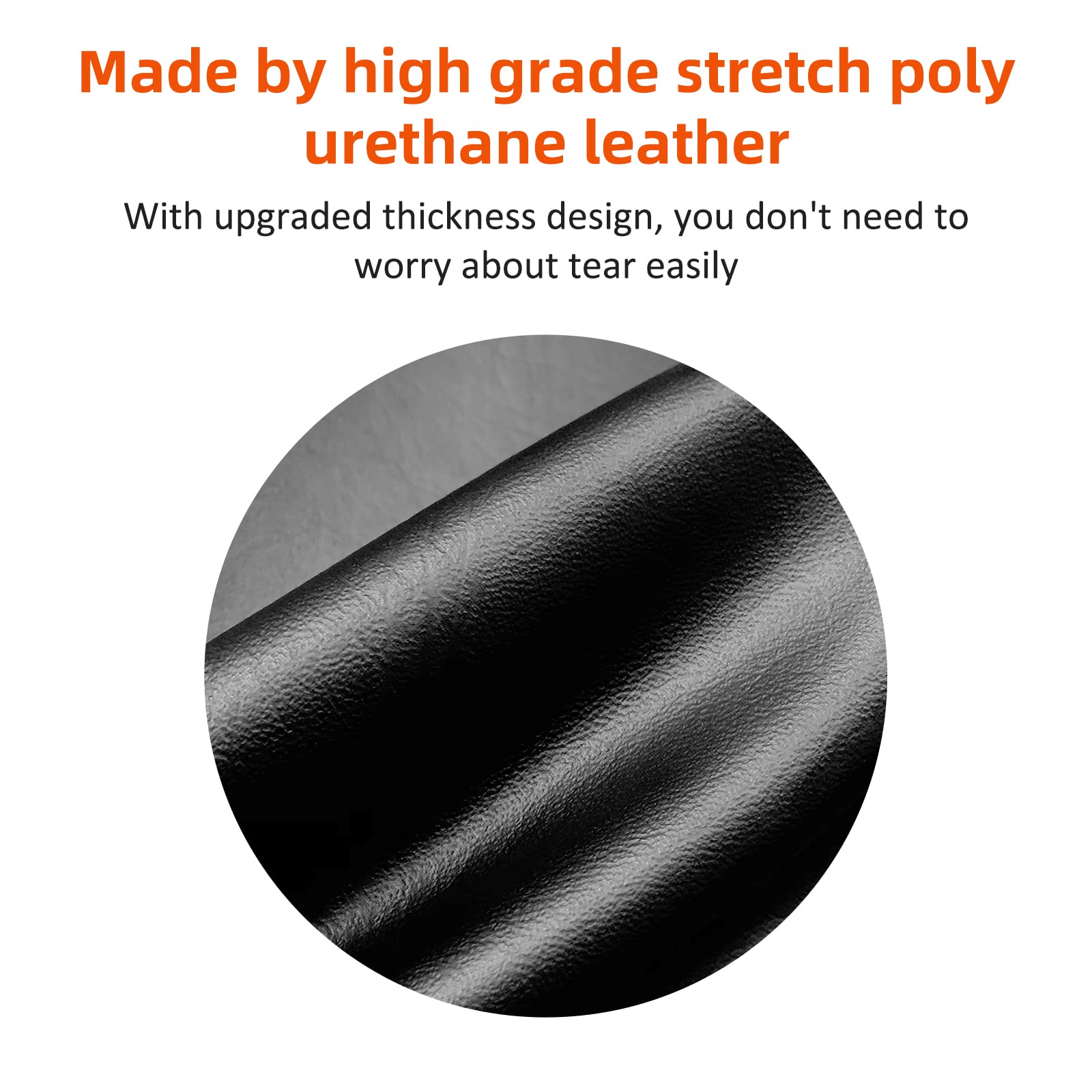 MMATI seat cover with bound edges fits stock seats closely.
