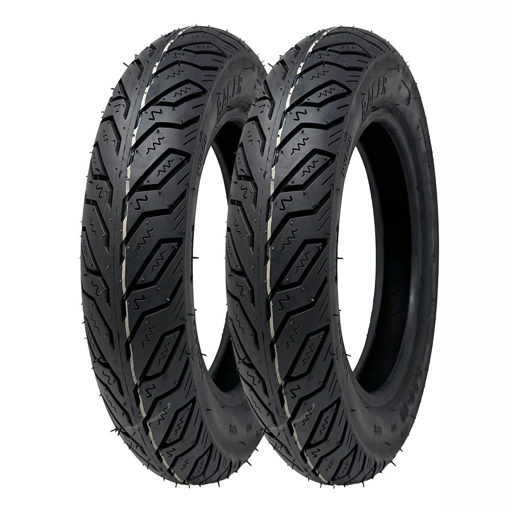 MMG tubeless tire set for front and rear, offering dependable handling on diverse roads.