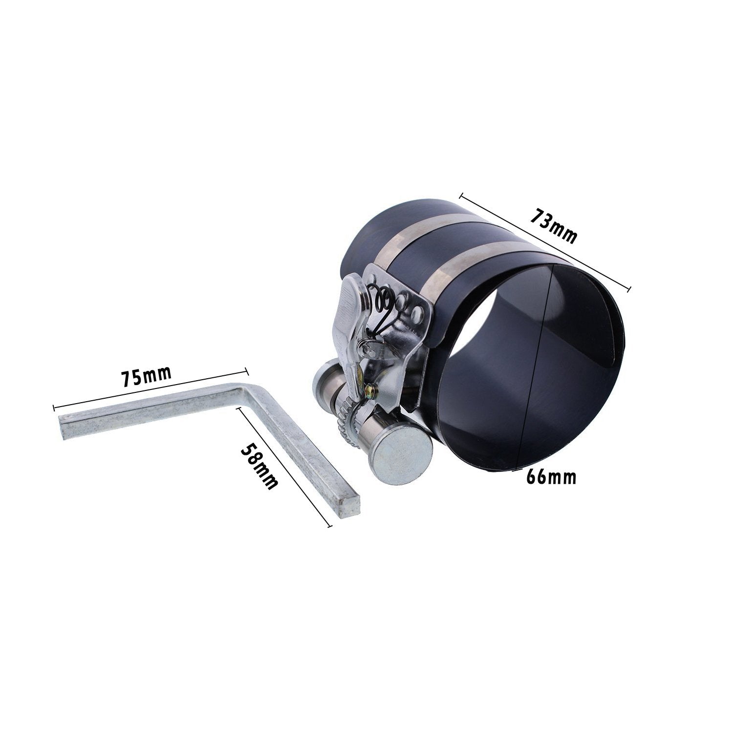 MMonDod engine piston installation view demonstrates professional tool access.