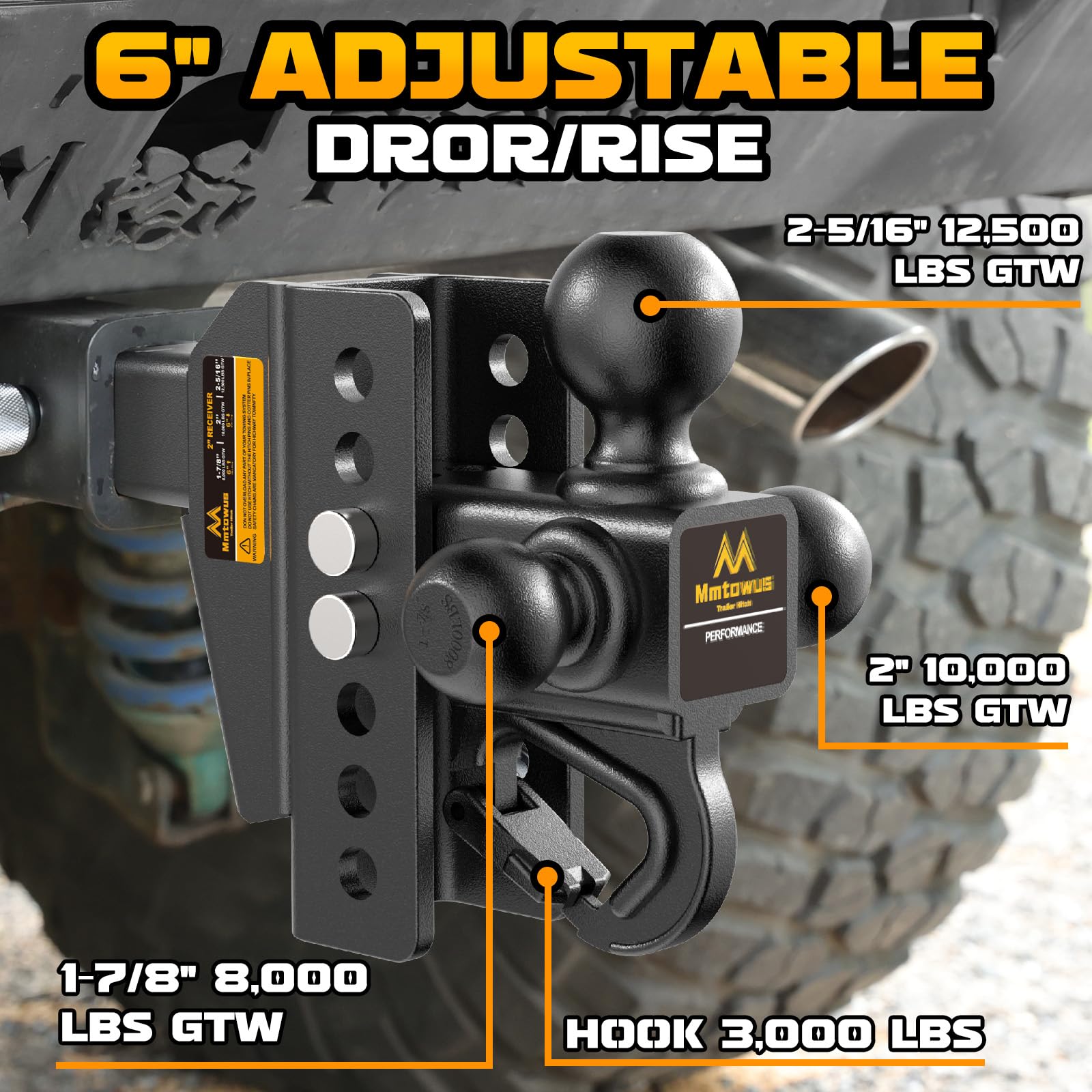 MMTowus 2-inch ball ready for higher capacity towing