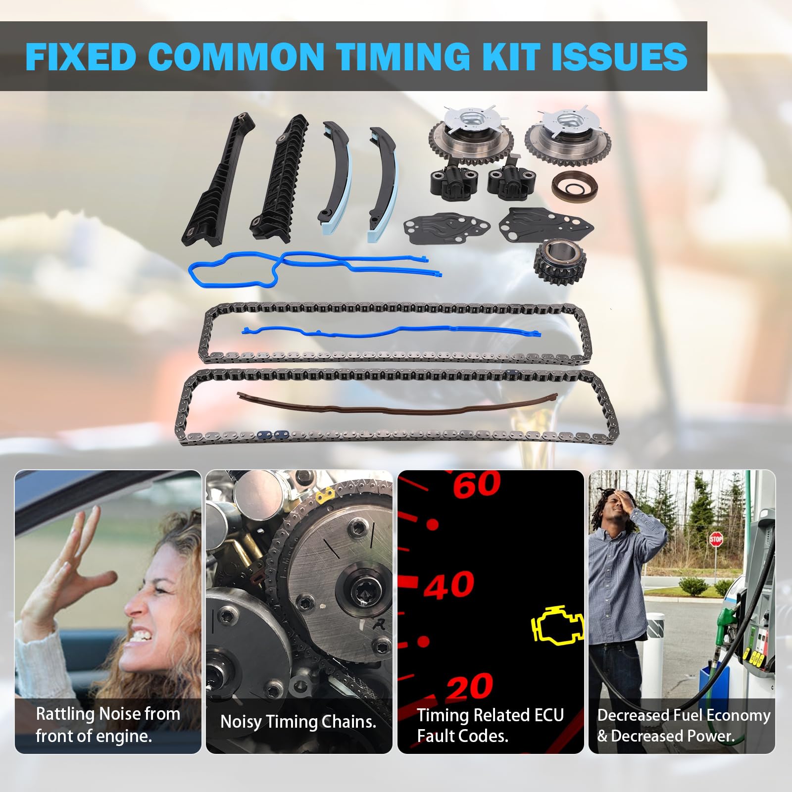 MNJWS 5.4 timing chain guide aligns chain for correct timing