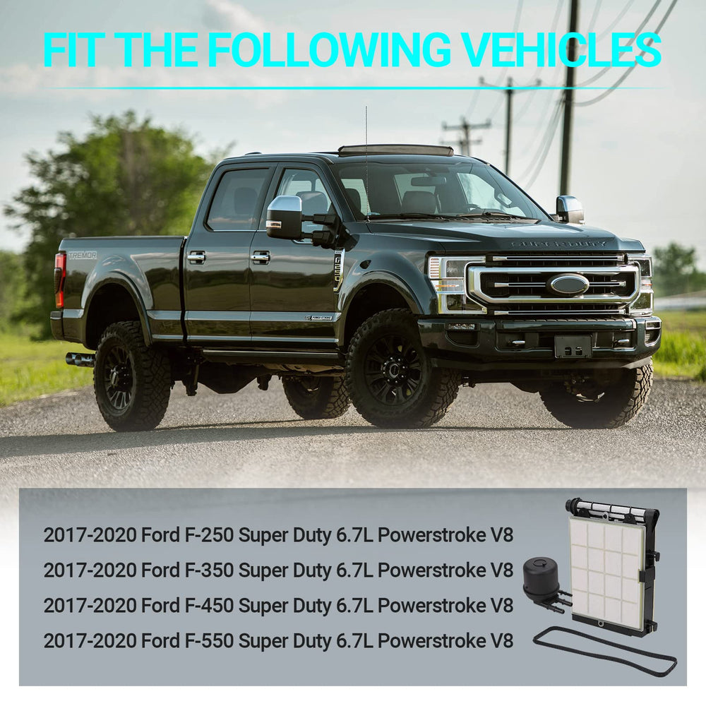 MNJWS 6.7 Powerstroke engine-mounted element preview enables quick maintenance.