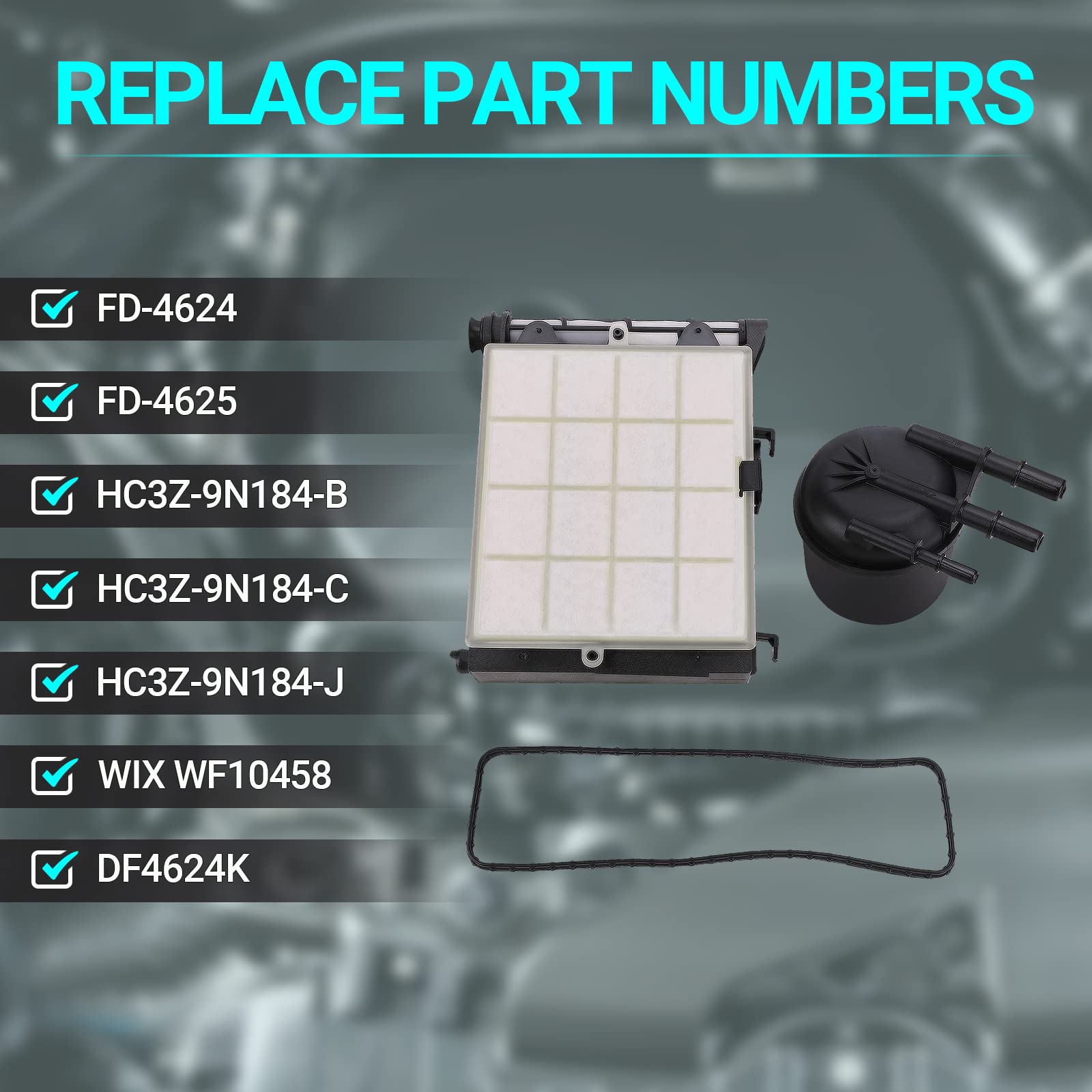 MNJWS 6.7 Powerstroke replacement parts align with OEM numbers for easy swaps.