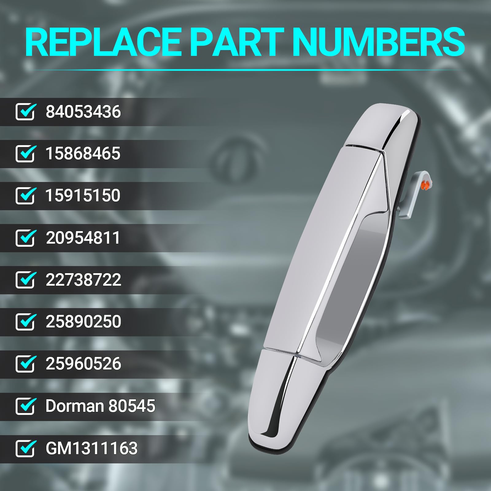 MNJWS front right door handle installed—factory-like look and reliable operation