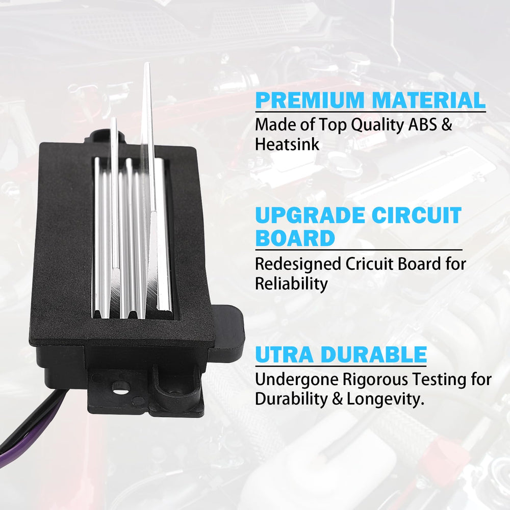 High-quality materials and OEM-style design extend the life of the resistor.