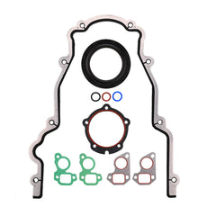 MNJWS timing cover gasket set assembly view for GM Vortec engines with precise fit