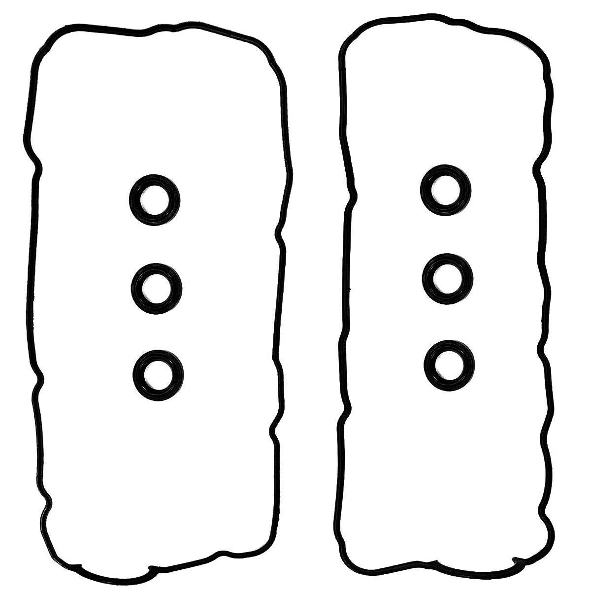 MNJWS valve cover gasket set in engine view demonstrates fit