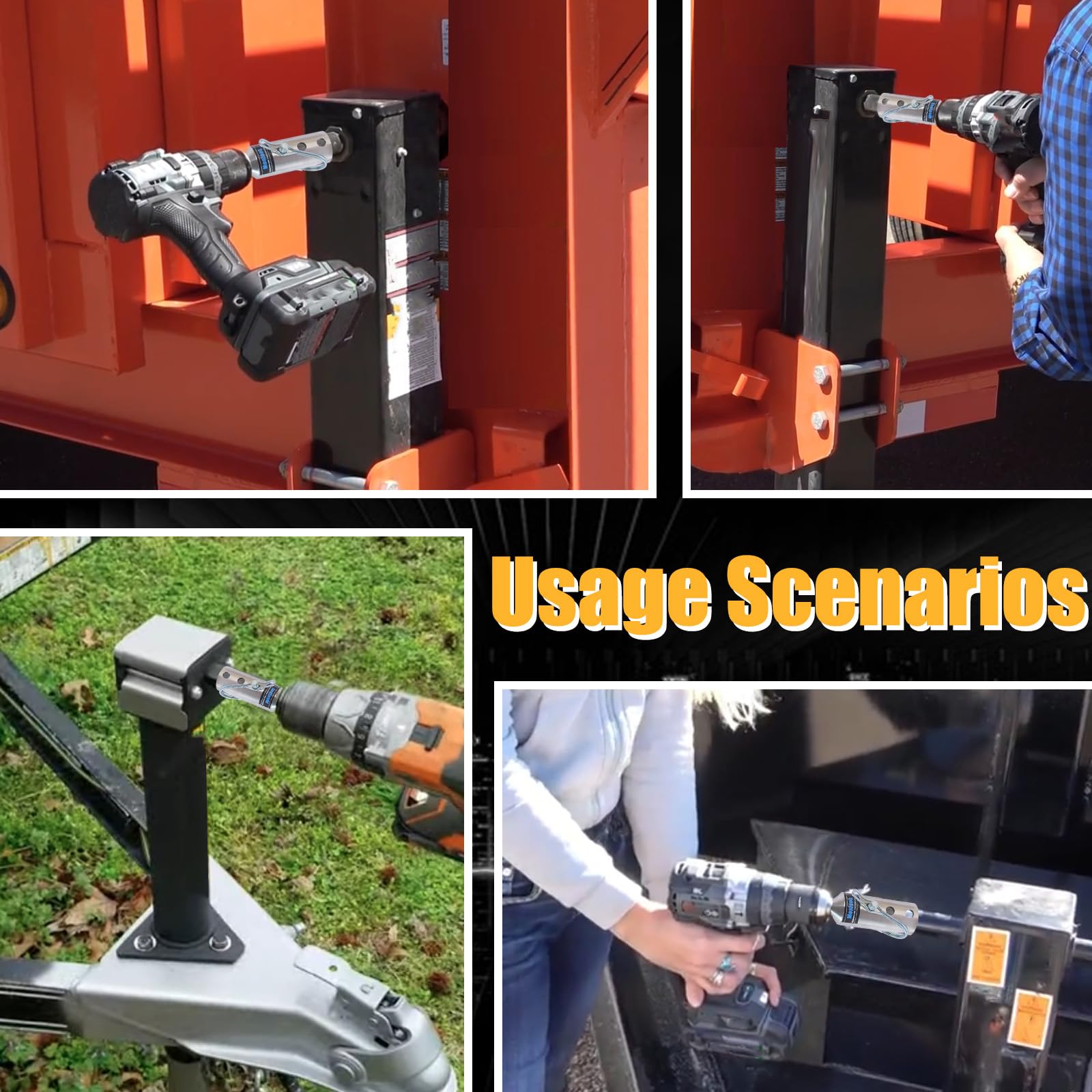 Moalaok cordless drill compatible use-case for flexible trailer maintenance