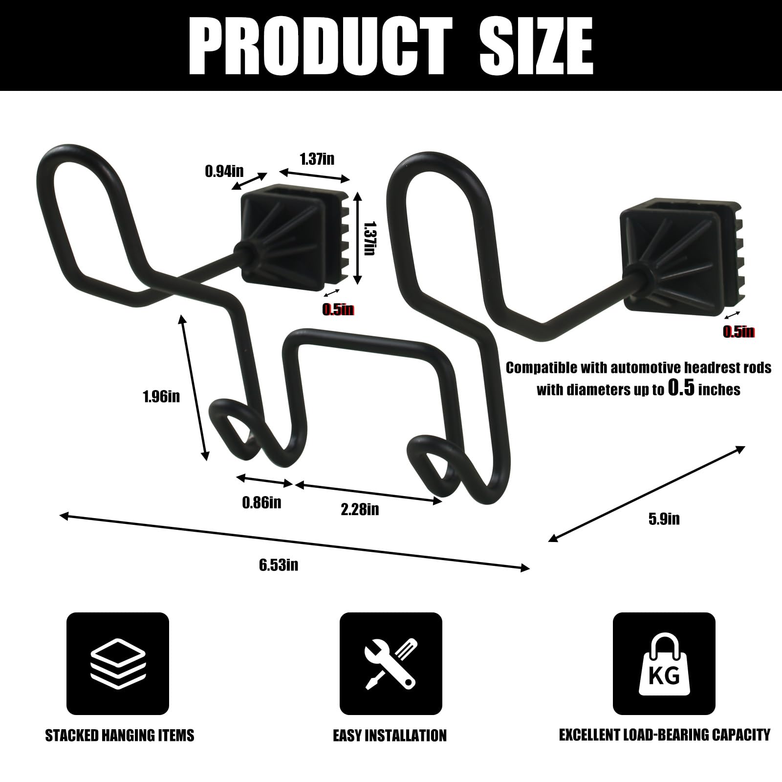 Moalaok headrest hooks keeping helmets secure and accessible during daily use