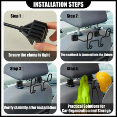 Moalaok lower hook storing a tool bag and vest for easy reach
