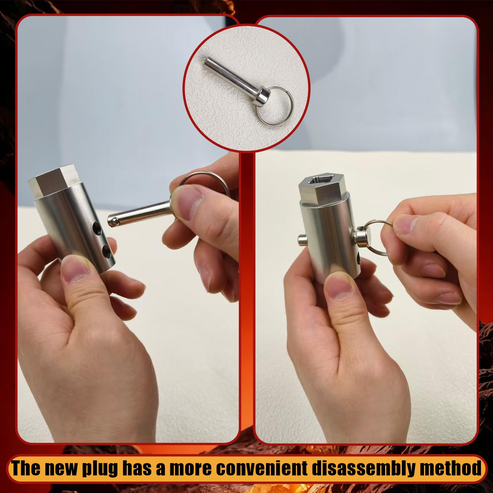 Moalaok dual sockets allow use with impact and standard drills.