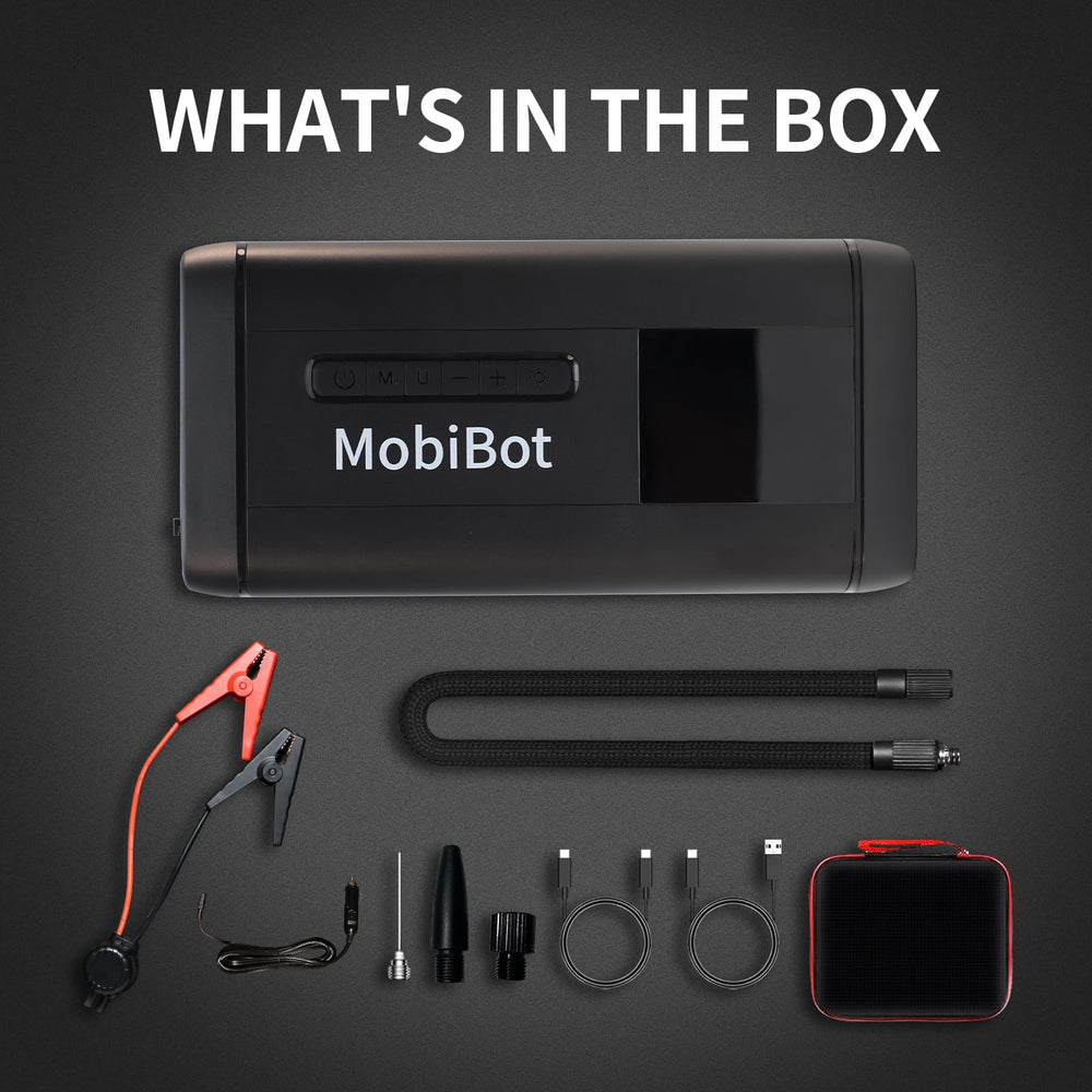 MobiBot 4000A built-in LED light illuminates a campsite at night