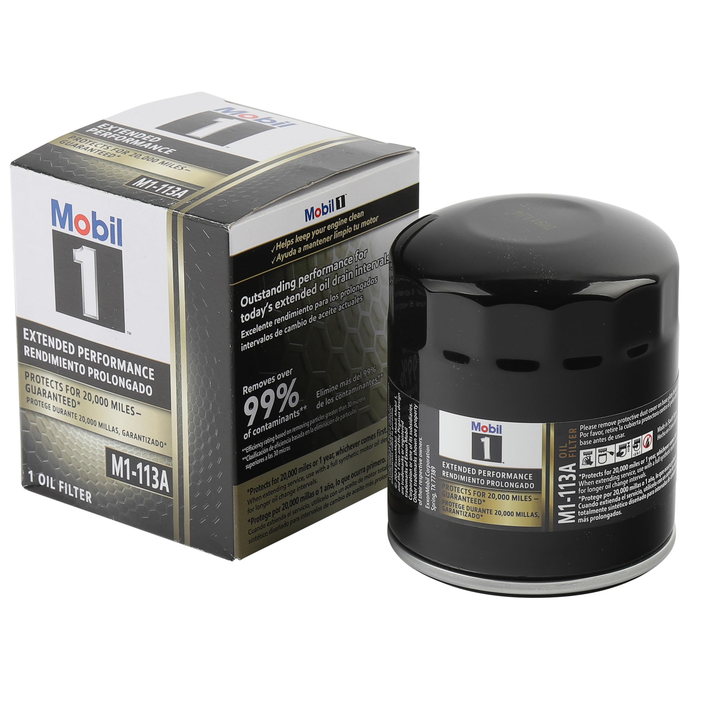 Mobil 1 M1-113A extended-performance oil filter pack of six for longer service intervals.