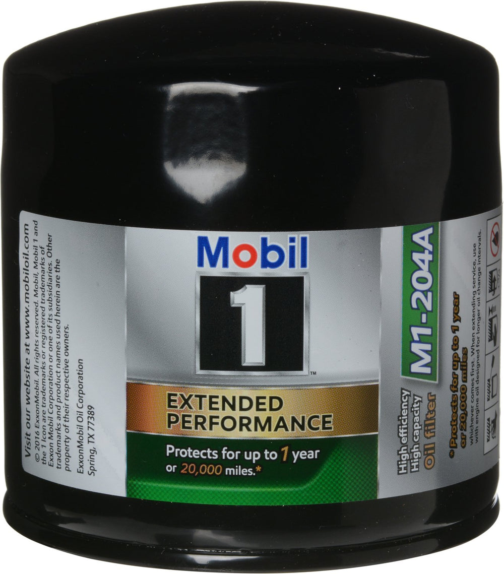Mobil 1 M1-204A oil filter in action promotes cleaner oil and engine longevity.