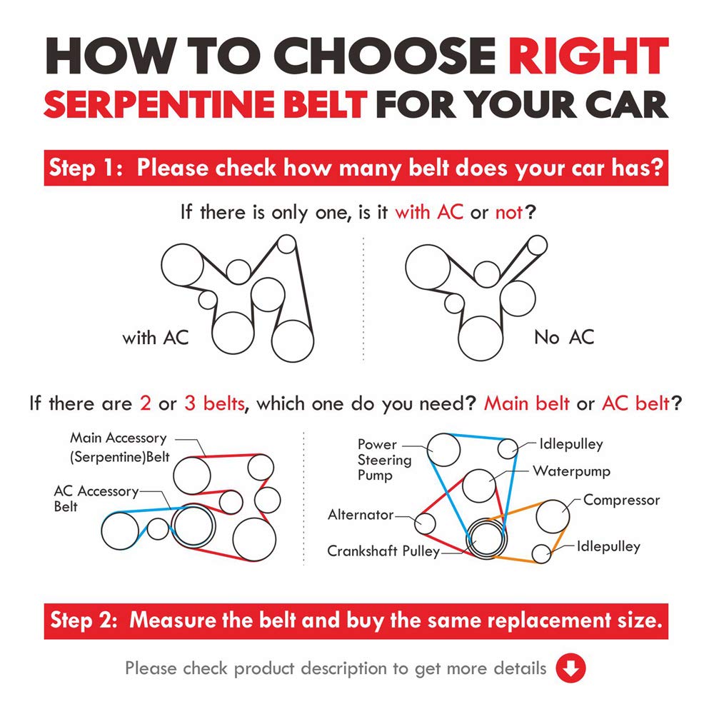 MOCA Autoparts serpentine belt installed under the hood for smooth operation
