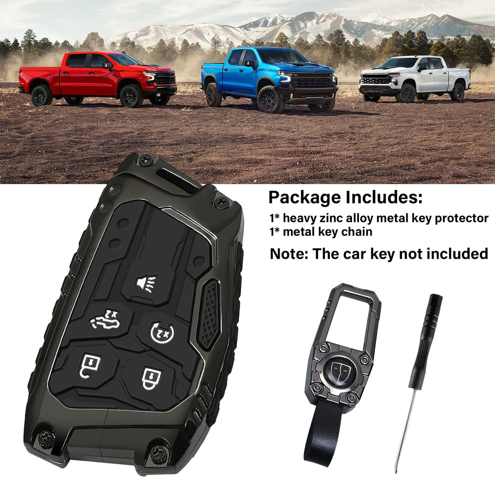 MOCHENT Chevy GMC key cover compatible with Silverado and Sierra models
