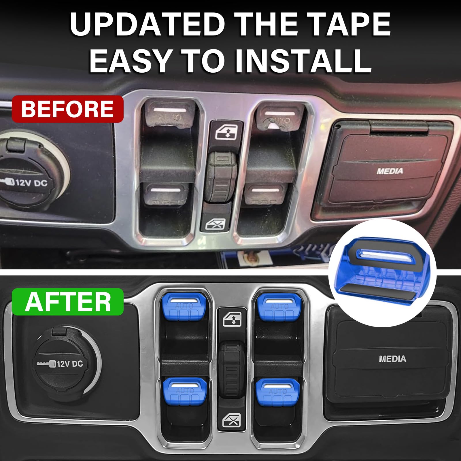 MOCHENT compatibility shown with Wrangler JL JLU and Gladiator JT