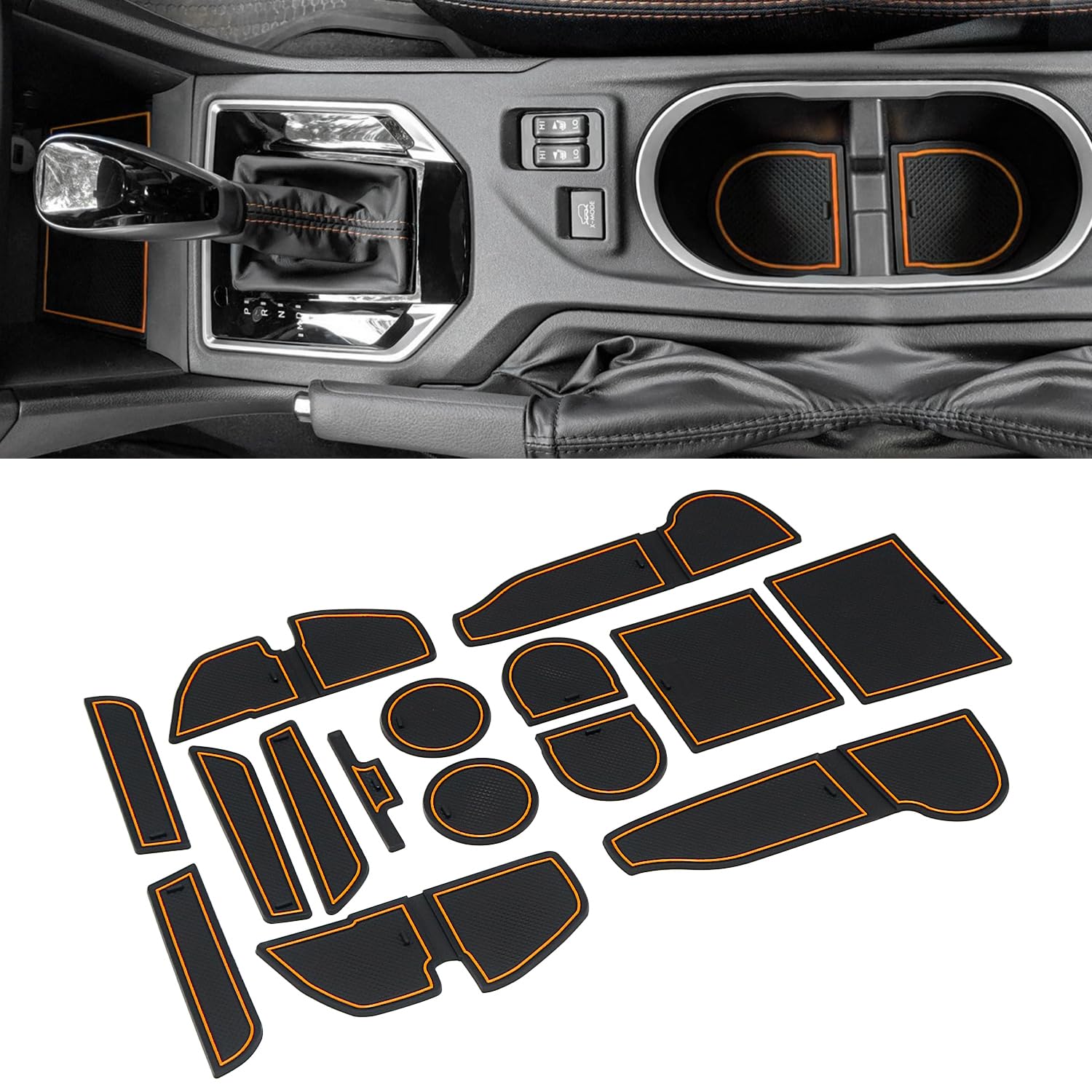 MOCHENT cup holder inserts in Subaru Crosstrek center console offer a snug non-slip fit