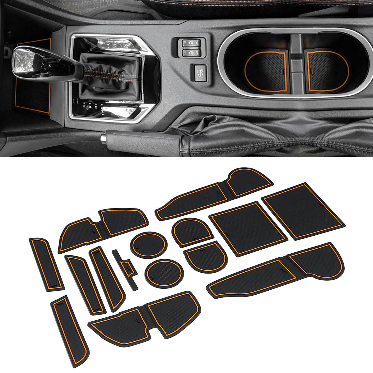 MOCHENT cup holder inserts in Subaru Crosstrek center console offer a snug non-slip fit