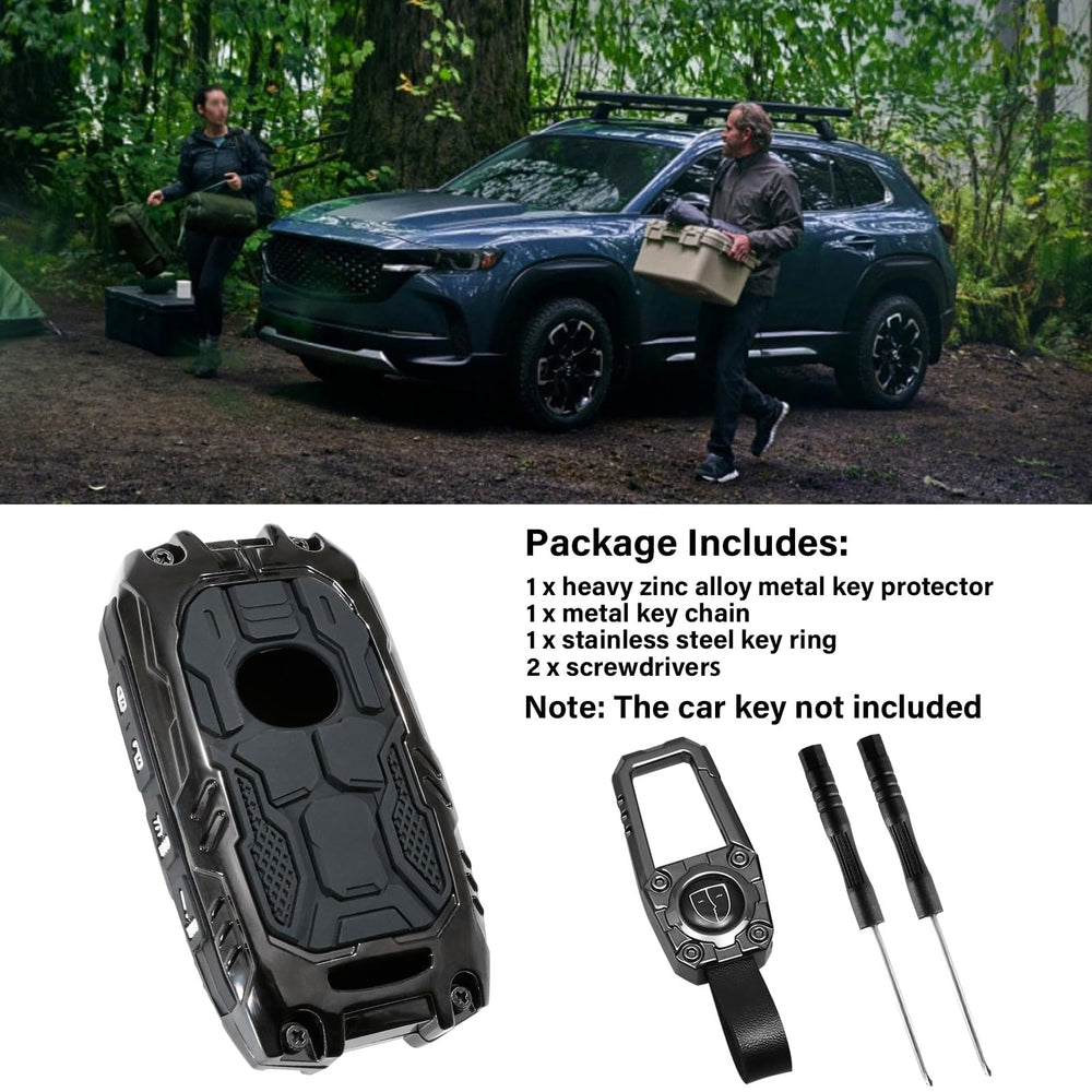 MOCHENT gunmetal finish key fob cover adds upscale style