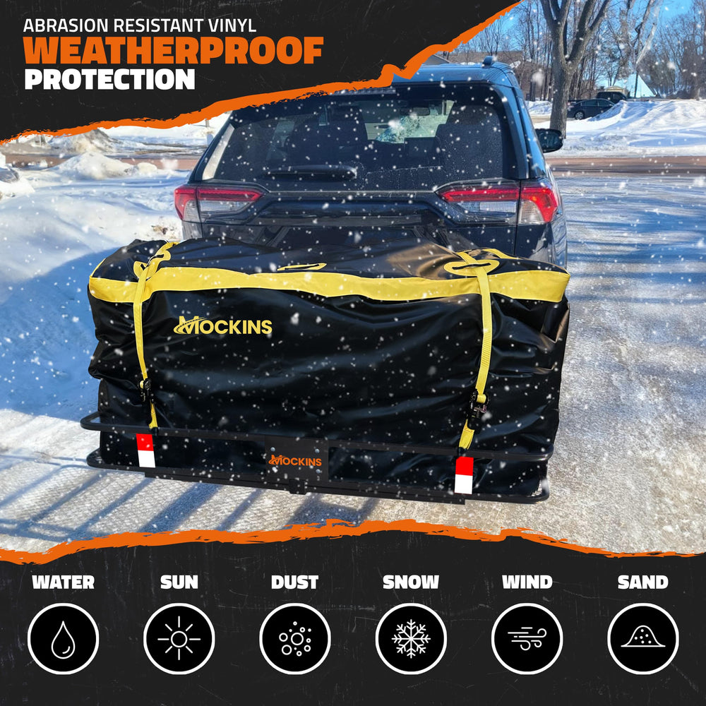 Mockins 600D PVC material withstands weather and everyday use