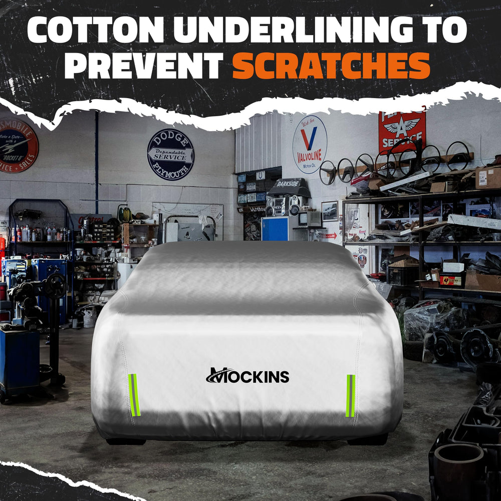 Mockins night-visible reflective strips enhance safety during low light.