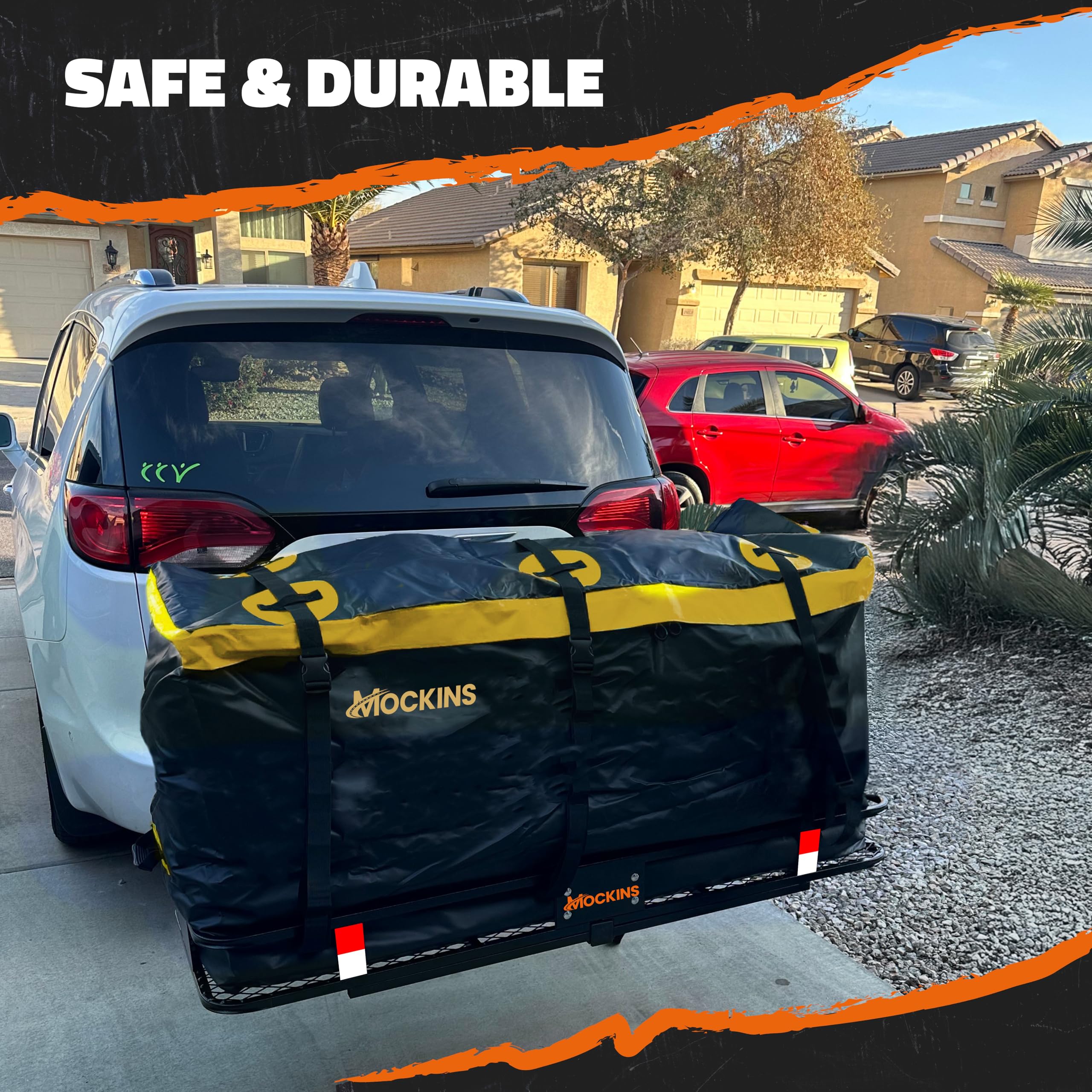 Mockins anchor straps stabilize cargo during road trips
