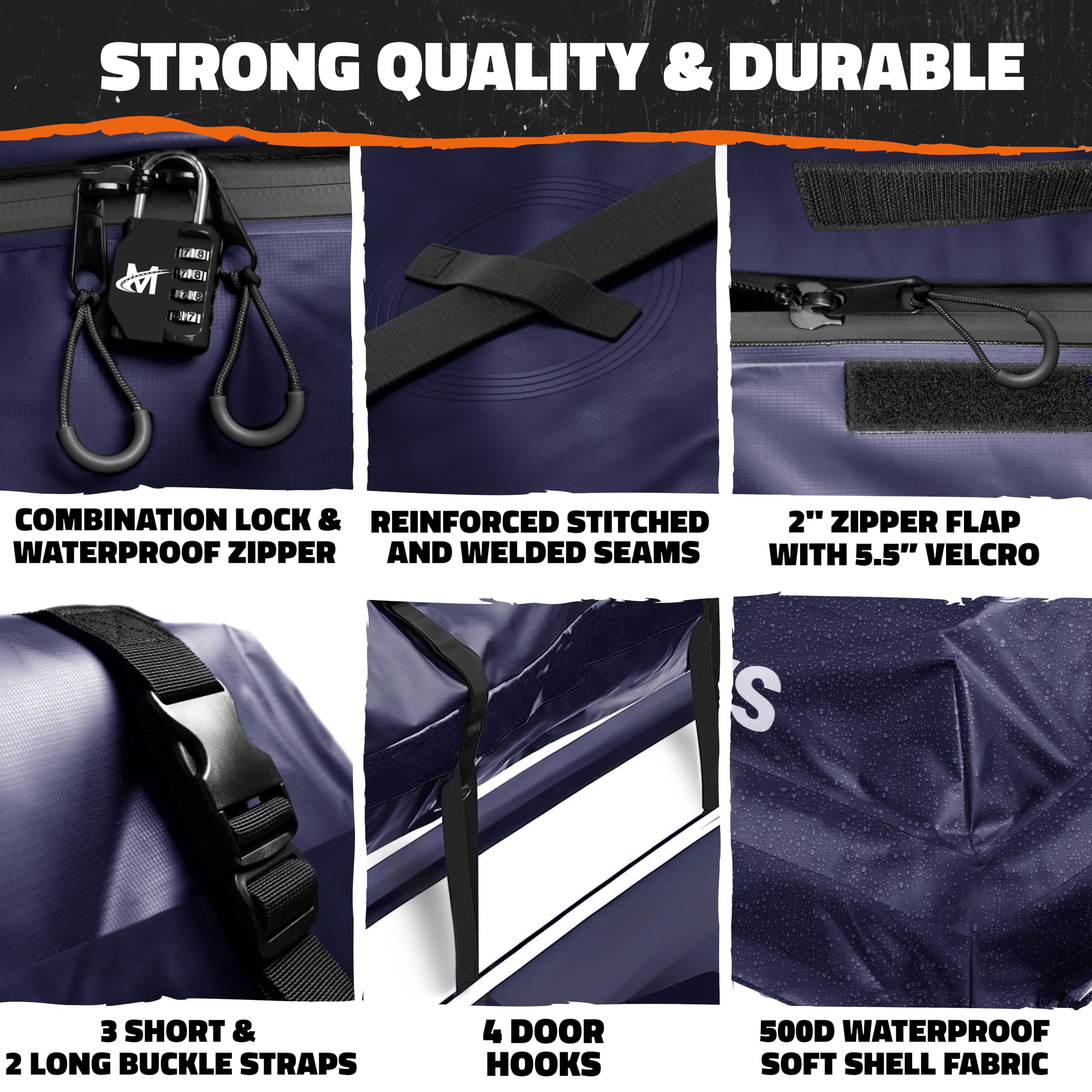 Mockins rooftop bag stored in its included storage bag.