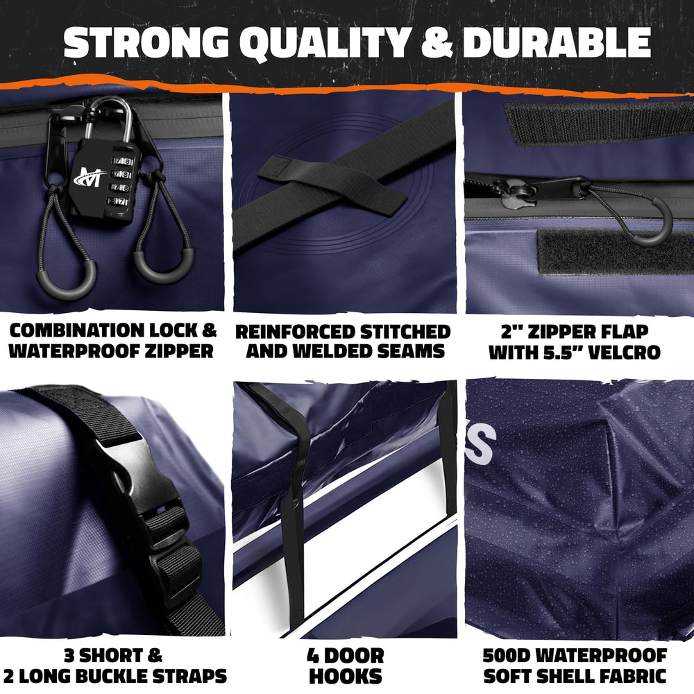 Mockins rooftop bag stored in its included storage bag.