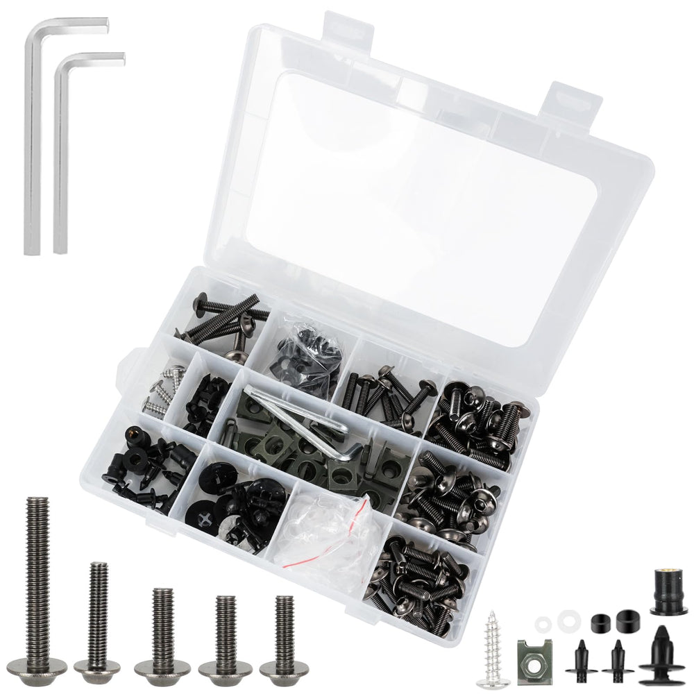 MOCODUO 195-piece contents for complete fairing installation.