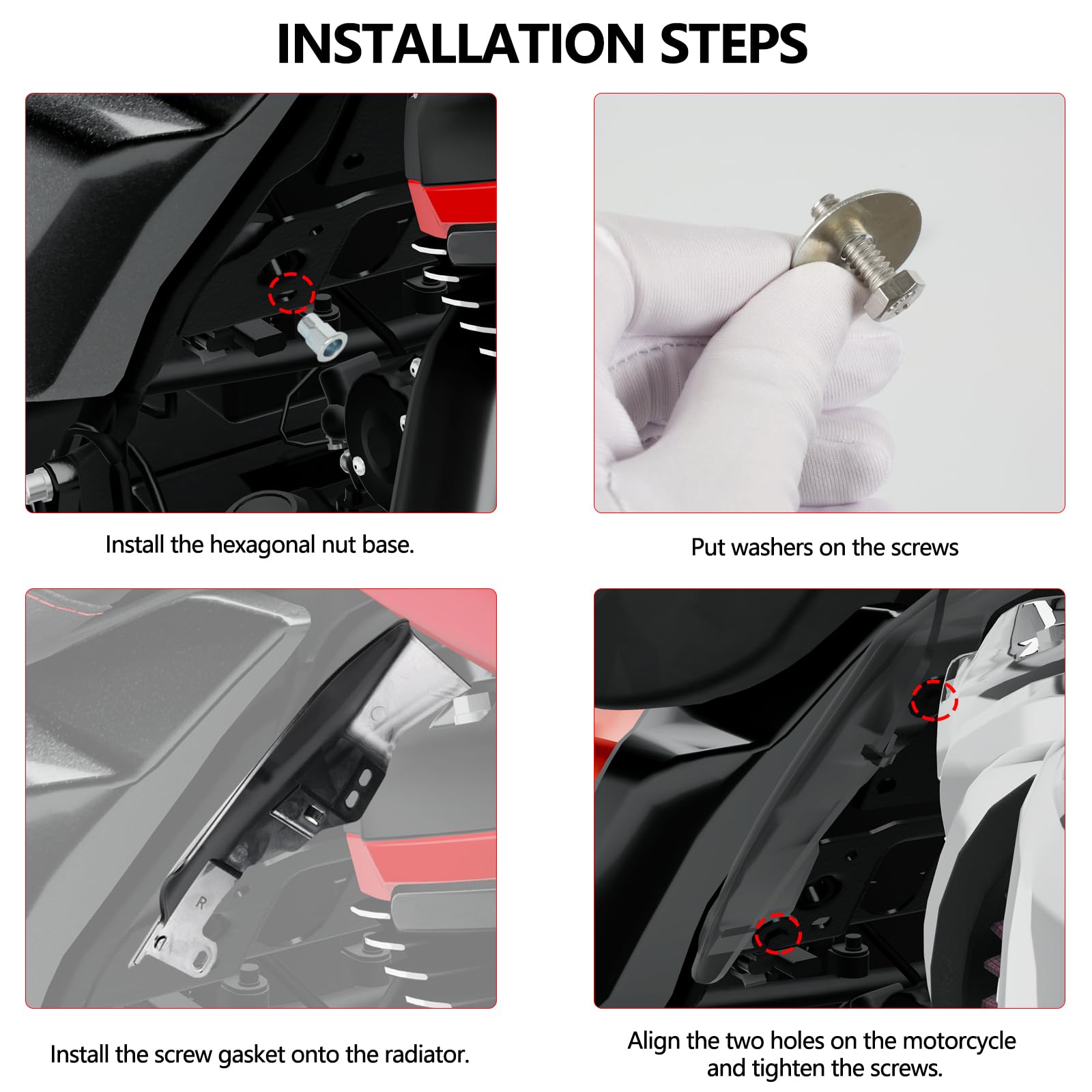 MOCODUO Harley‑Davidson mid-frame deflector, gloss black, cohesive look