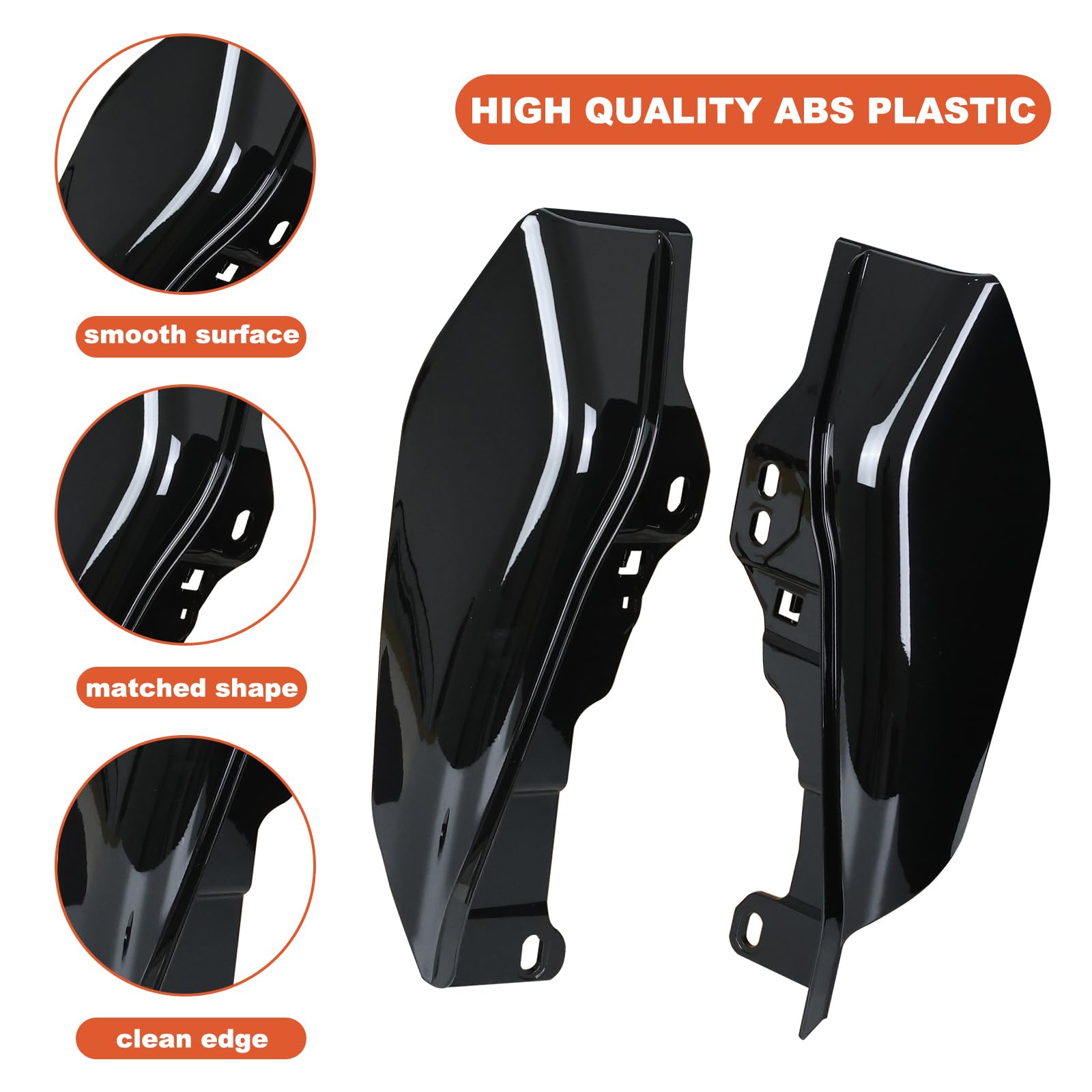MOCODUO heat shield under seat, gloss black, keeps under-seat area neat
